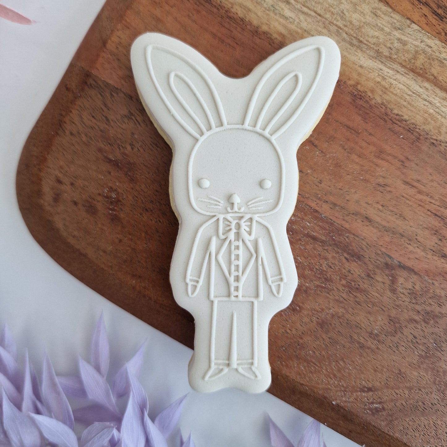 Cute Easter Bunny Boy -  Deboss and Cutter image 0