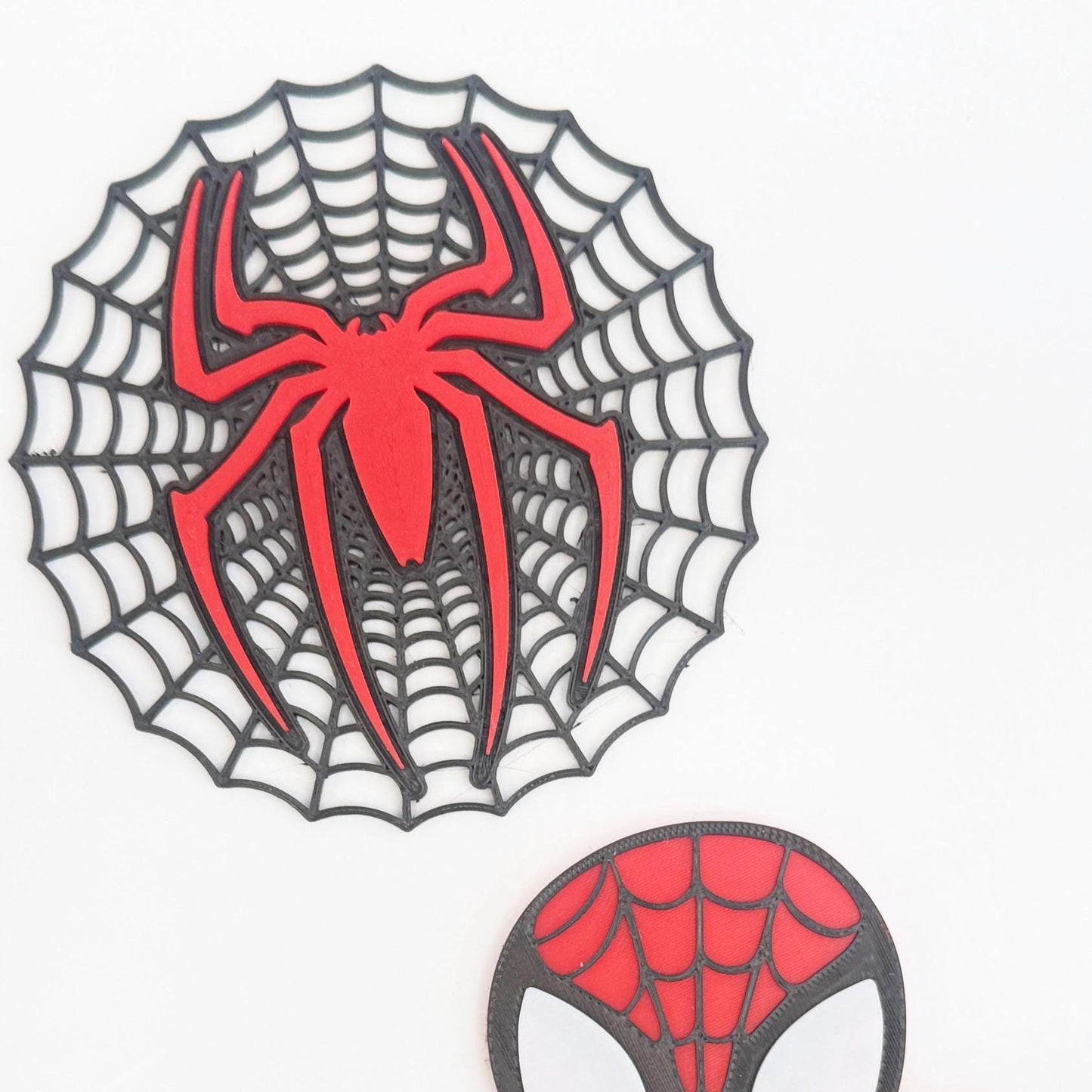 Web Hero Cake Topper • Red Blue Hero Birthday Décor • Masked Hero Party Topper