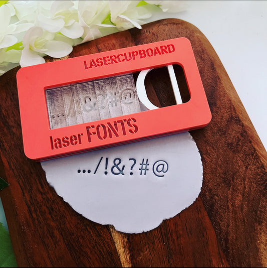 Laser Fonts - Grammar AND Number Set image 0