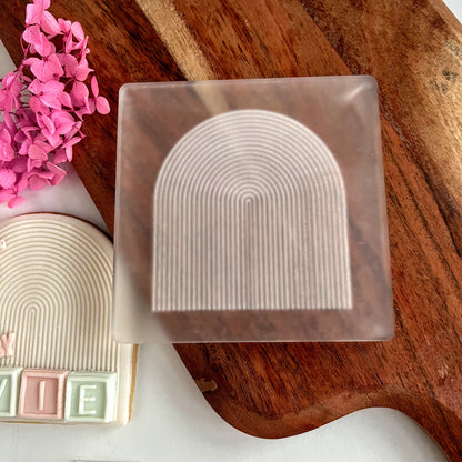 Arch Pattern (Thin) DeBoss Big Size Stamp image 0