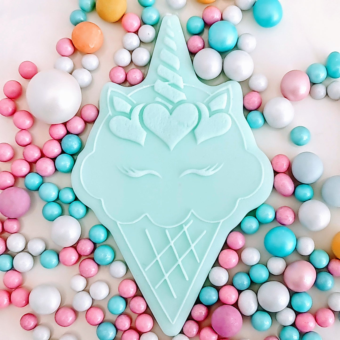 Unicorn Ice Cream - Deboss Cutter Combo image 0