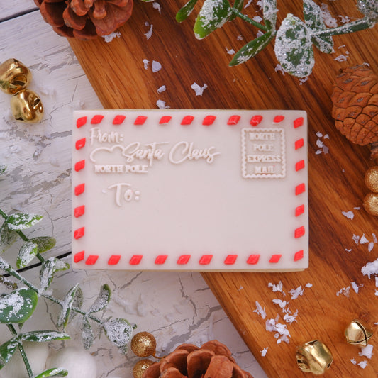 Christmas - Letter from Santa Deboss and Matching Cutter image 0