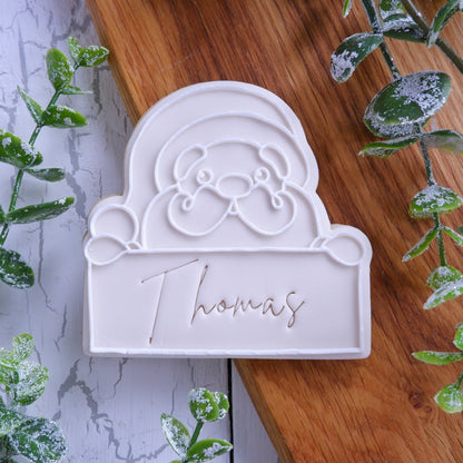 Christmas - Santa with a board image 0