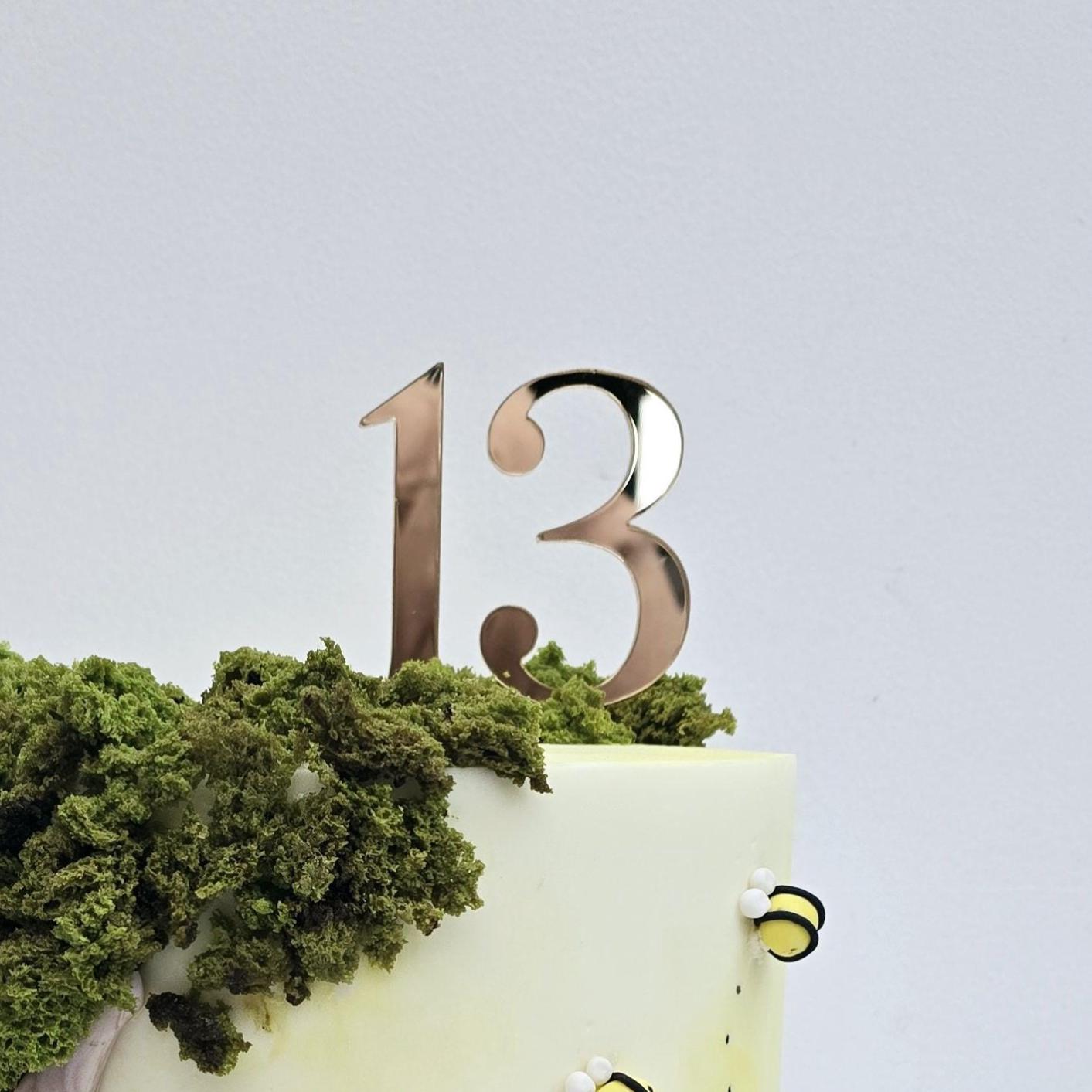 Birthday cake age  topper