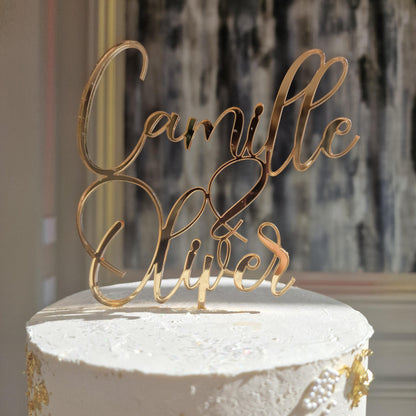 Custom cake topper, Wedding cake topper, Personalized cake topper for wedding
