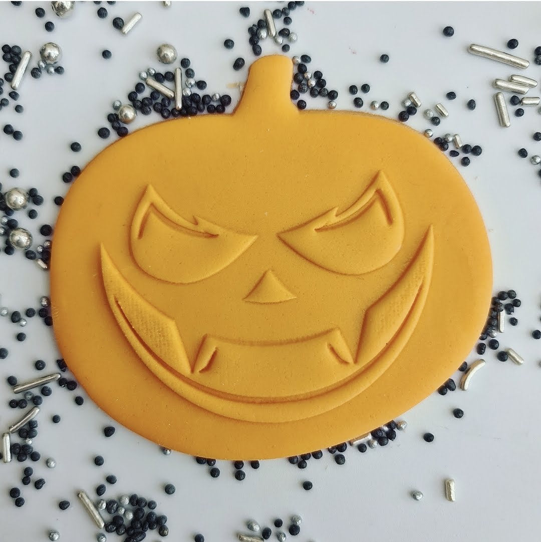 HALLOWEEN - Pumpkin 2 - Deboss & Matching Cutter image 0