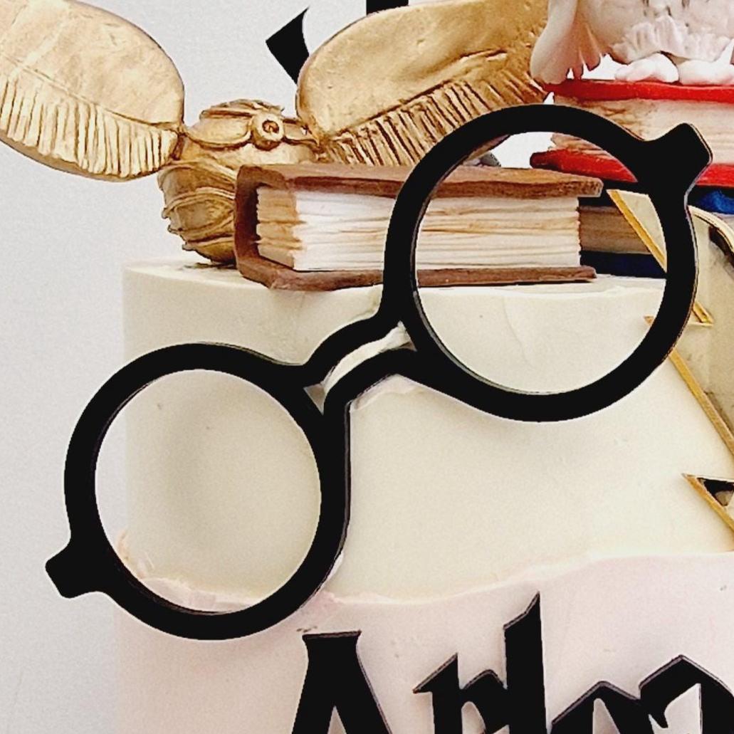 Wizard Cake Topper Set: Acrylic Personalized Birthday Party Decorations