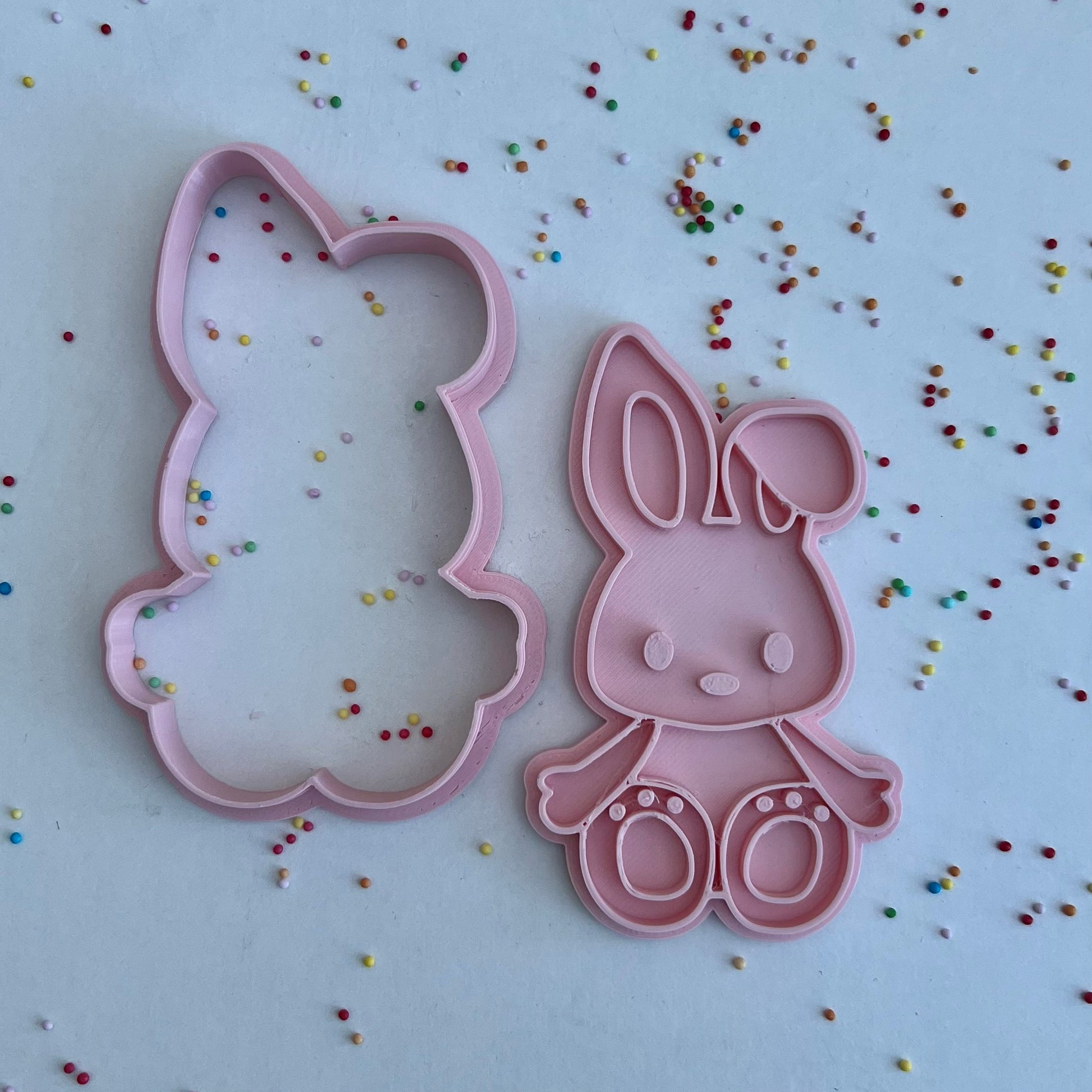 Easter Bunny - Embosser and Matching cutter image 1