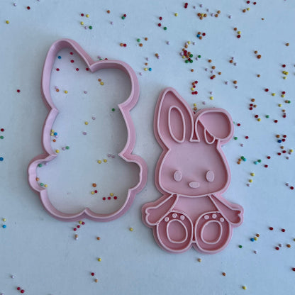 Easter Bunny - Embosser and Matching cutter image 1