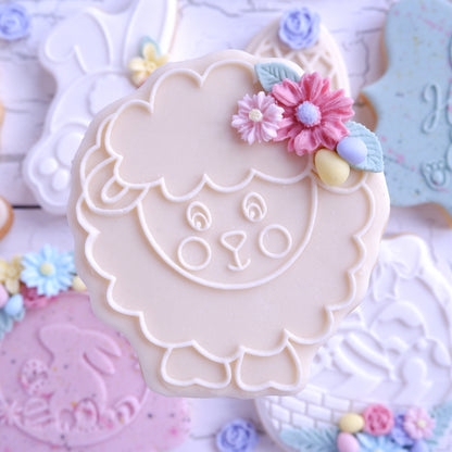 Easter Sheep - Deboss & Cutter image 0