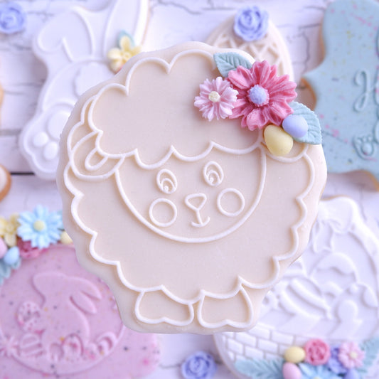 Easter Sheep - Deboss & Cutter image 0