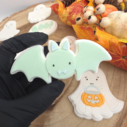 Cute bat embosser fondant stamp and cutter, PLA embosser Cute bat, Halloween cookie embosser stamp & cutter, embosser, 3d printed