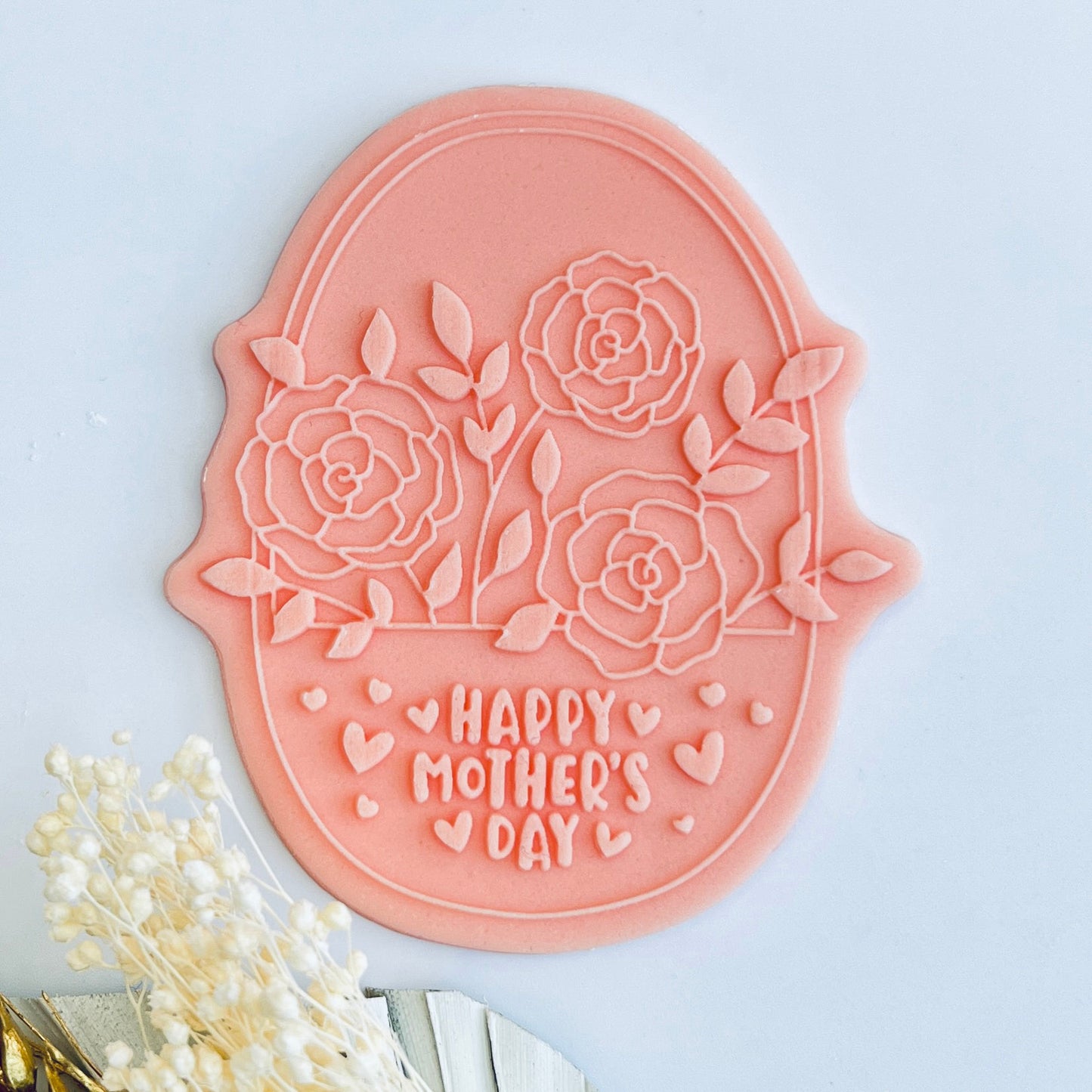 Mother`s Day - Basket  - Deboss Stamp and Matching Cut image 0
