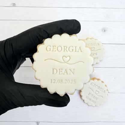 Custom Wedding Cookie Stamp Set