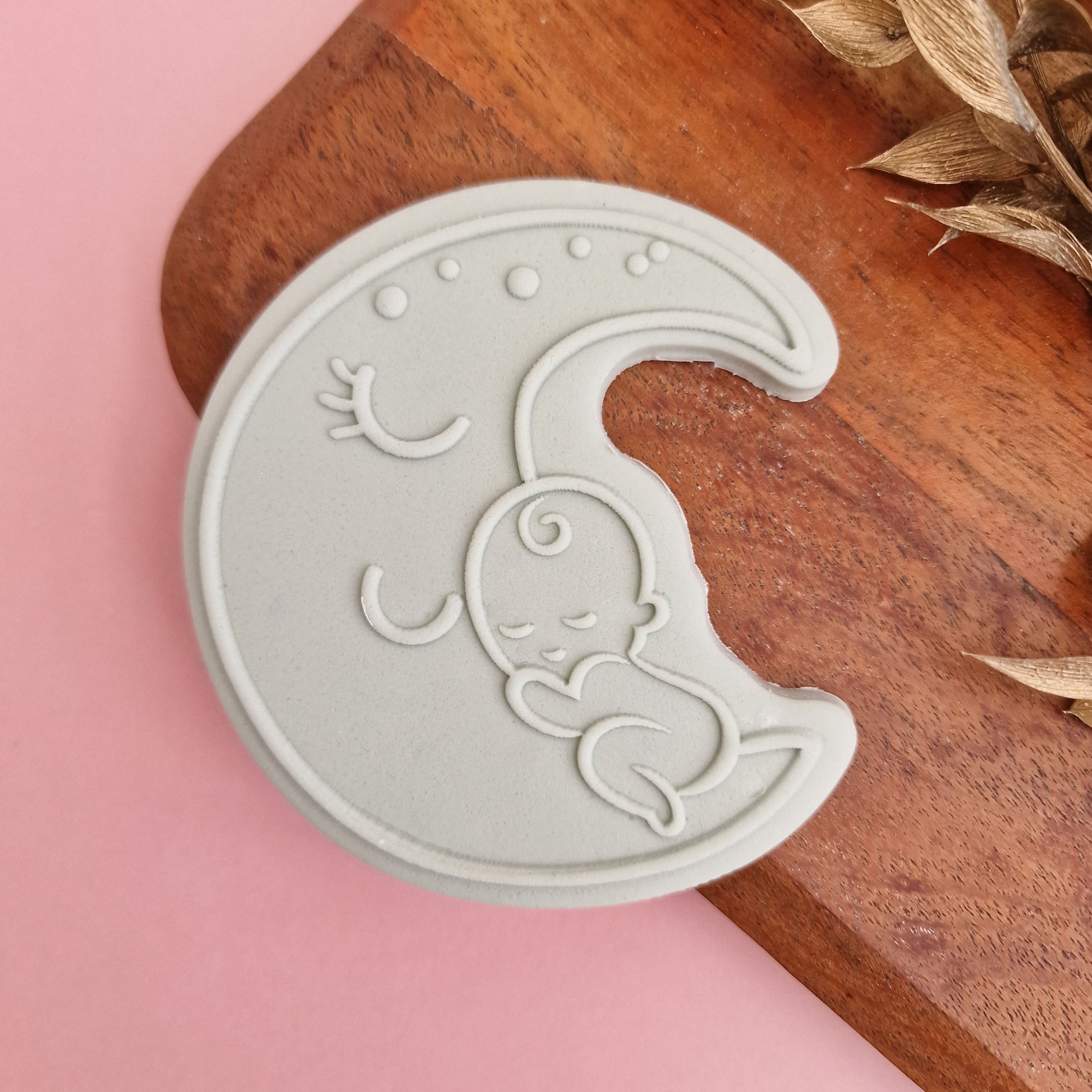 Baby Moon  - Deboss and Cutter image 0