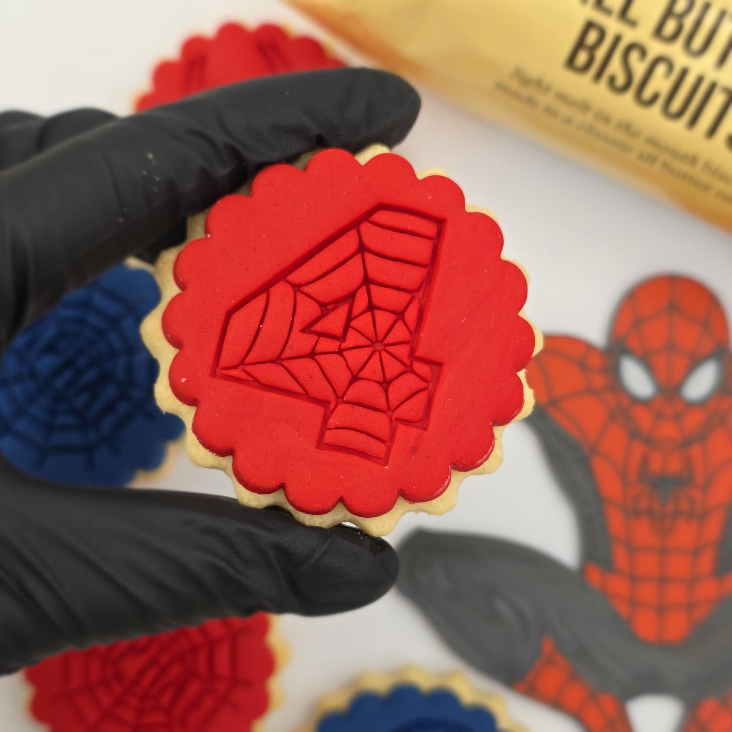 Personalized Spider-Man Cookie Stamp Set