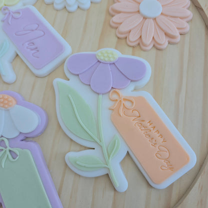 Daisy with a blank tag  - PLA embosser and matching cutter image 1