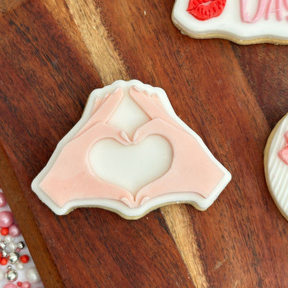 Heart hands - PLA embosser and matching cutter image 3