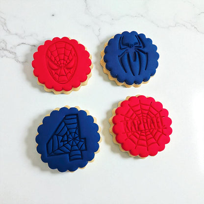 Personalized Spider-Man Cookie Stamp Set