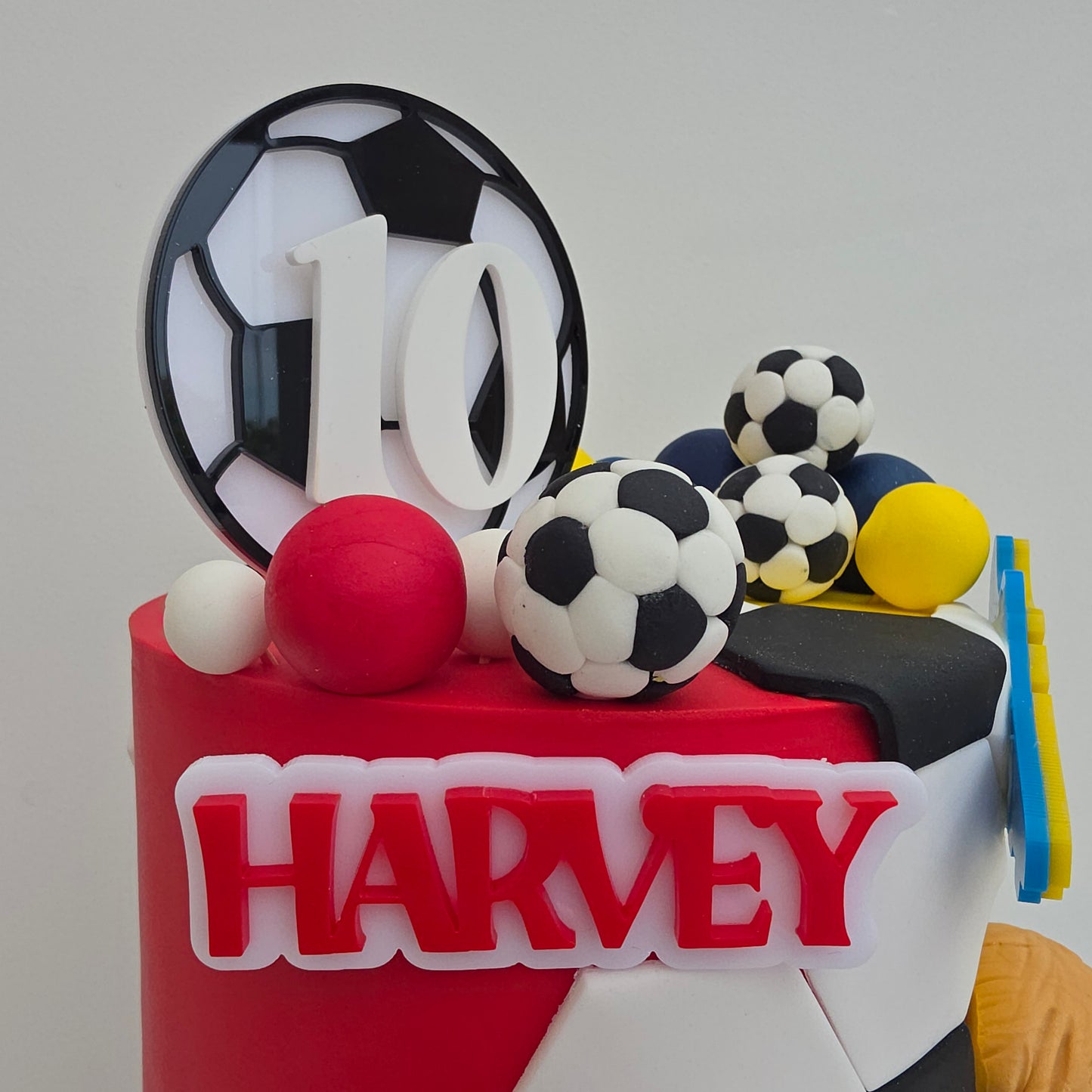 Personalised Football topper set