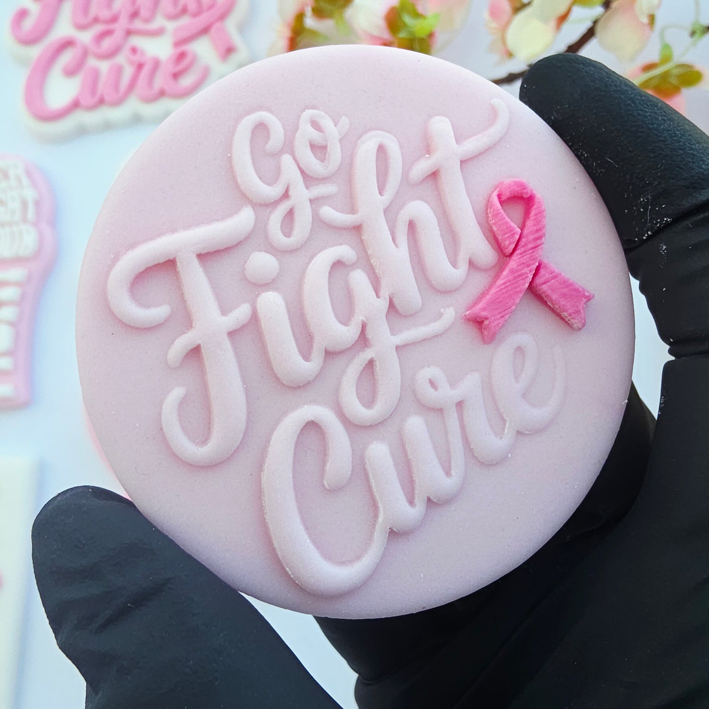 Fight Breast Cancer Cookie Stamp