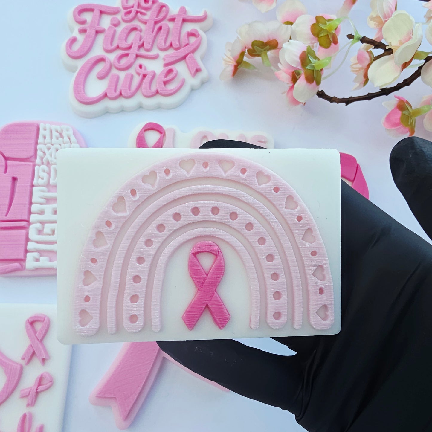 Fight Breast Cancer Cookie Stamp