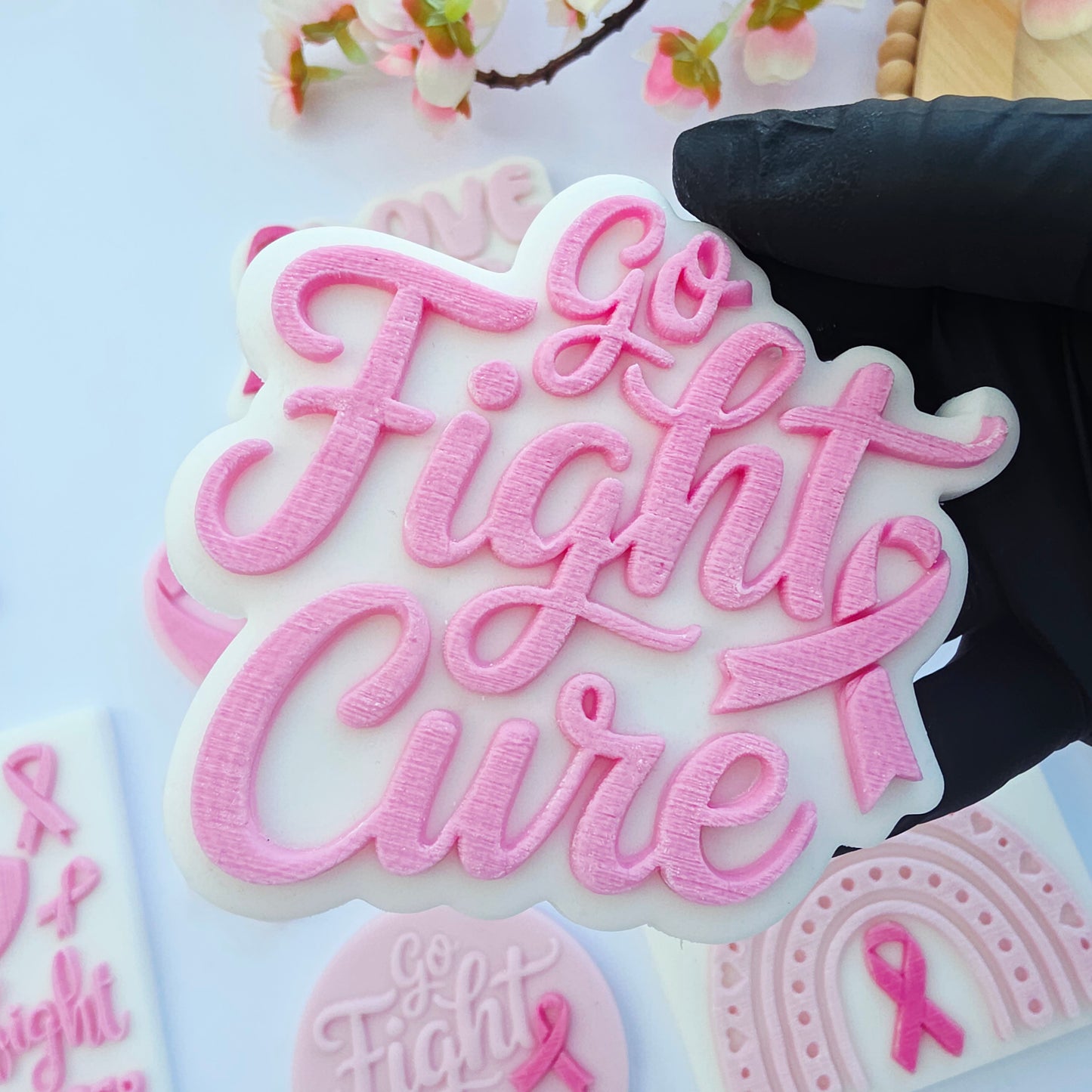 Fight Breast Cancer Cookie Stamp