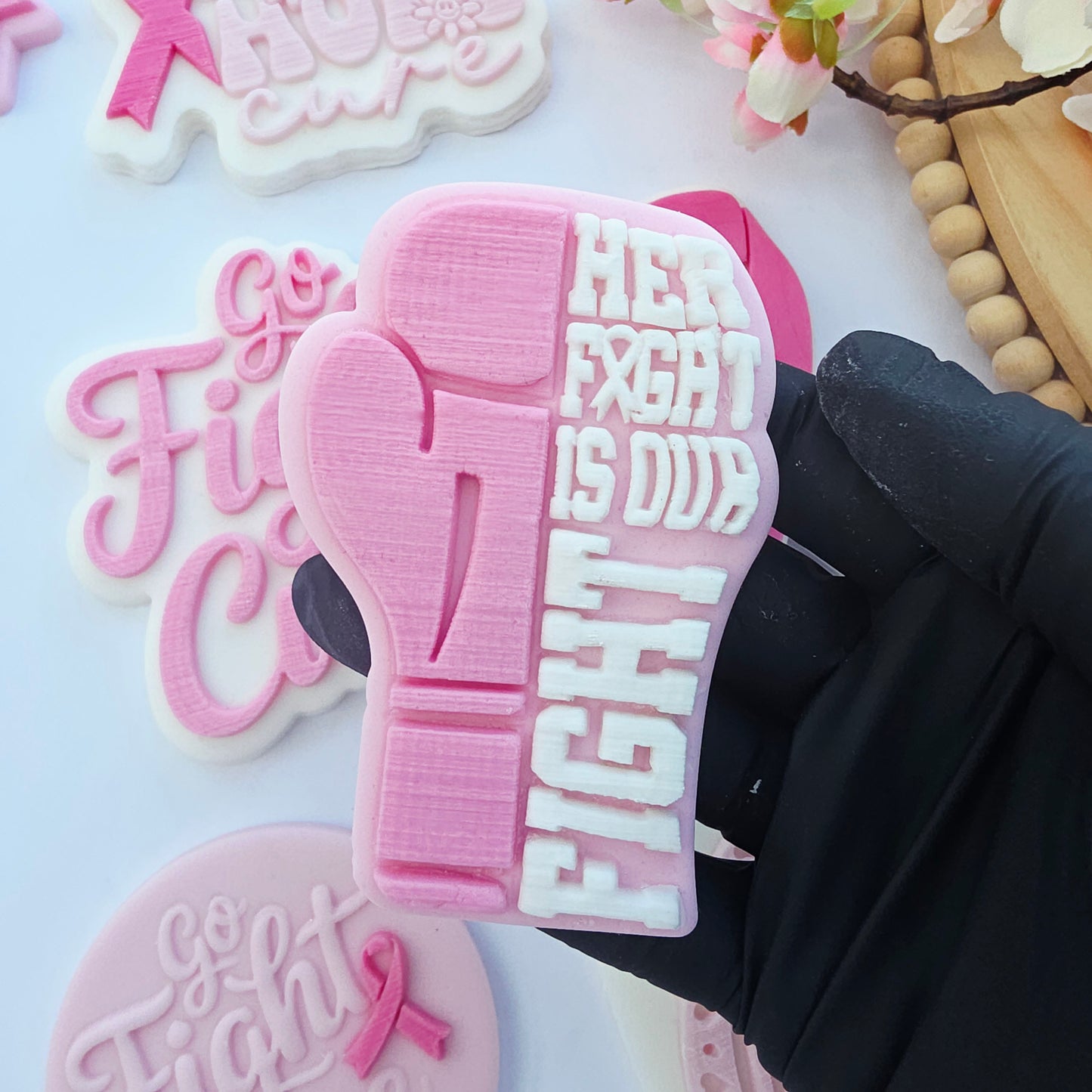 Fight Breast Cancer Cookie Stamp