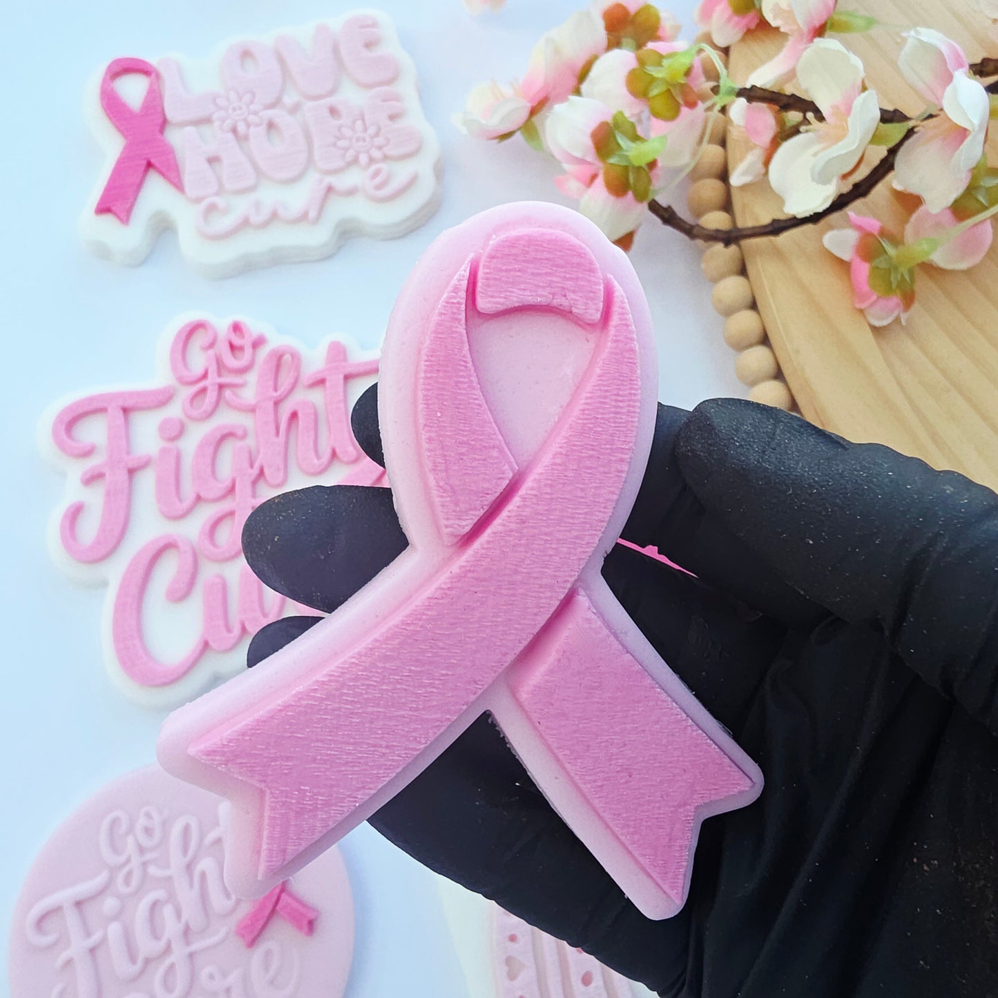 Fight Breast Cancer Cookie Stamp