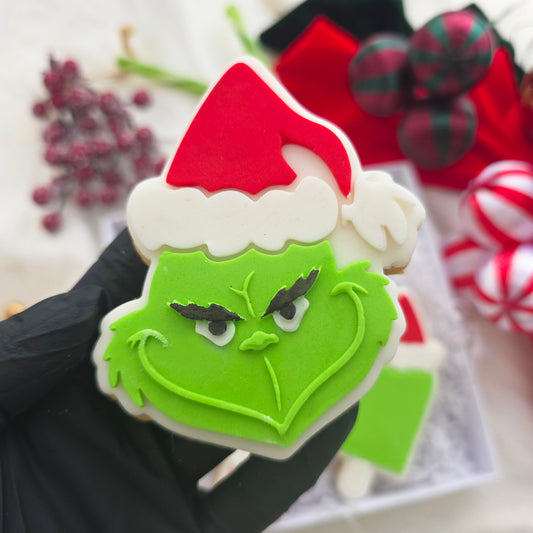 Grinch face PLA embosser