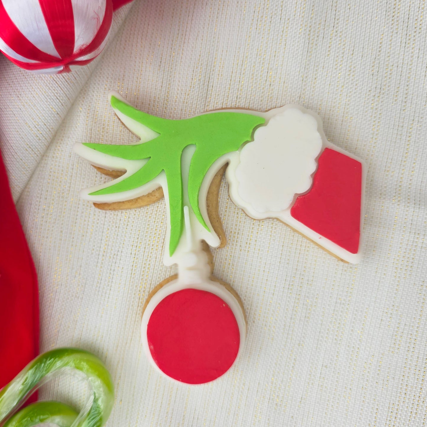 Grinch hand PLA embosser