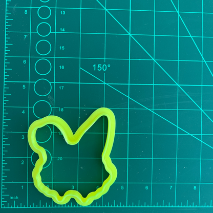 Floral Easter Bunny Ears-  Deboss and Cutter image 1