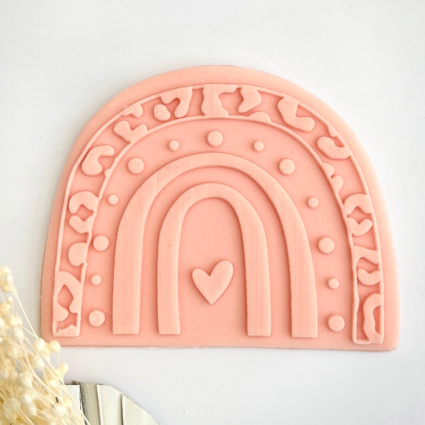 Boho rainbow - Deboss and Matching Cutter image 1