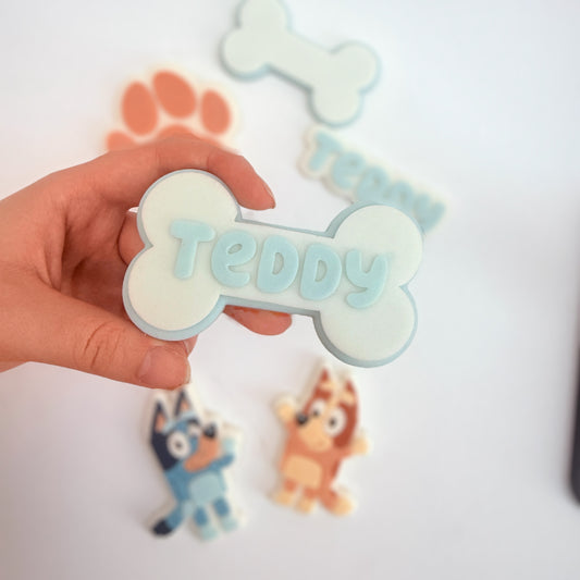 Personalised Bone - PLA stamp and cutter image 0