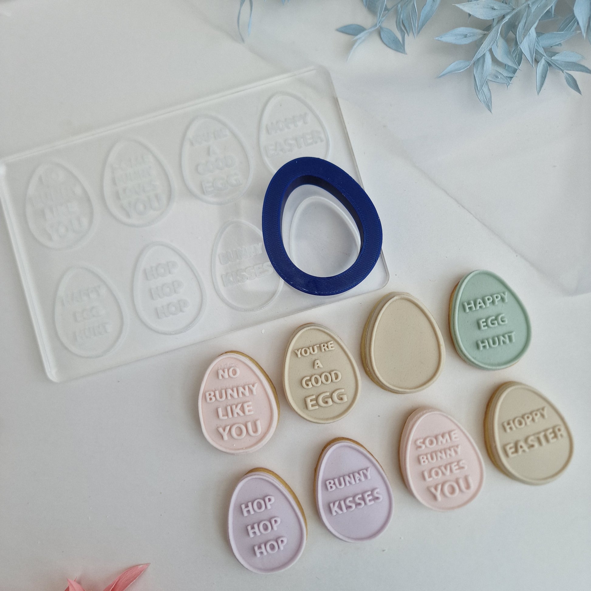 Mini Eggs with messages  -  Deboss and Cutter image 2