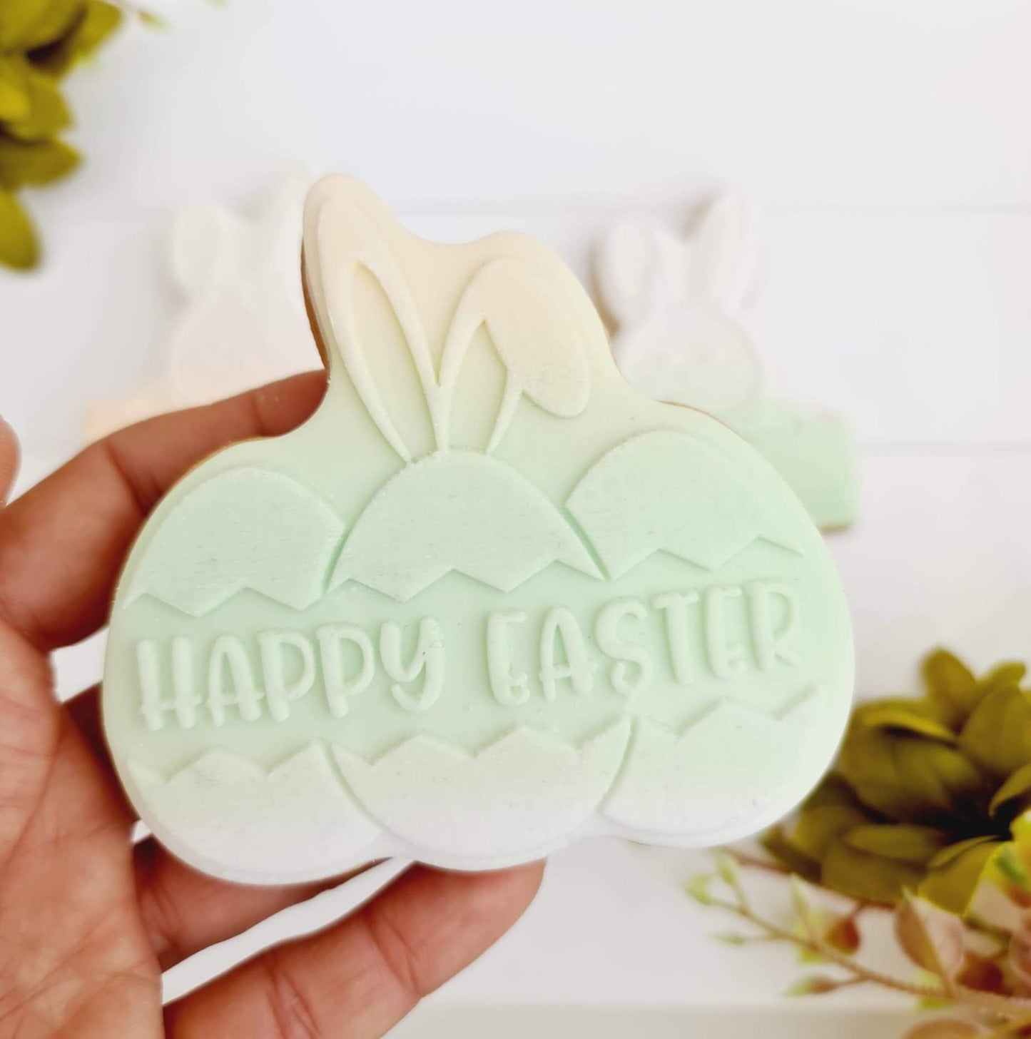 Happy Easter -  Deboss and Cutter image 1