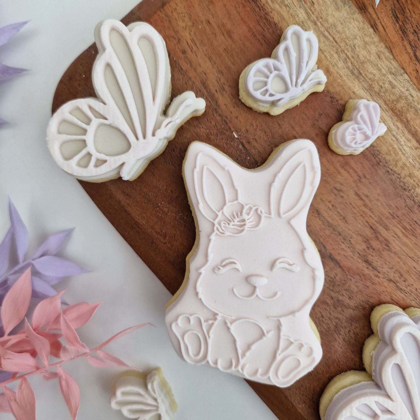 Cute Easter Bunny -  Deboss and Cutter image 1