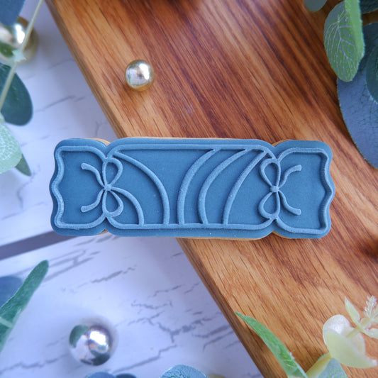 Christmas - Christmas cracker Lines  Deboss and Matching Cutter image 0