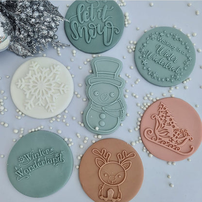 Christmas - Snowman Deboss and Matching Cutter image 1