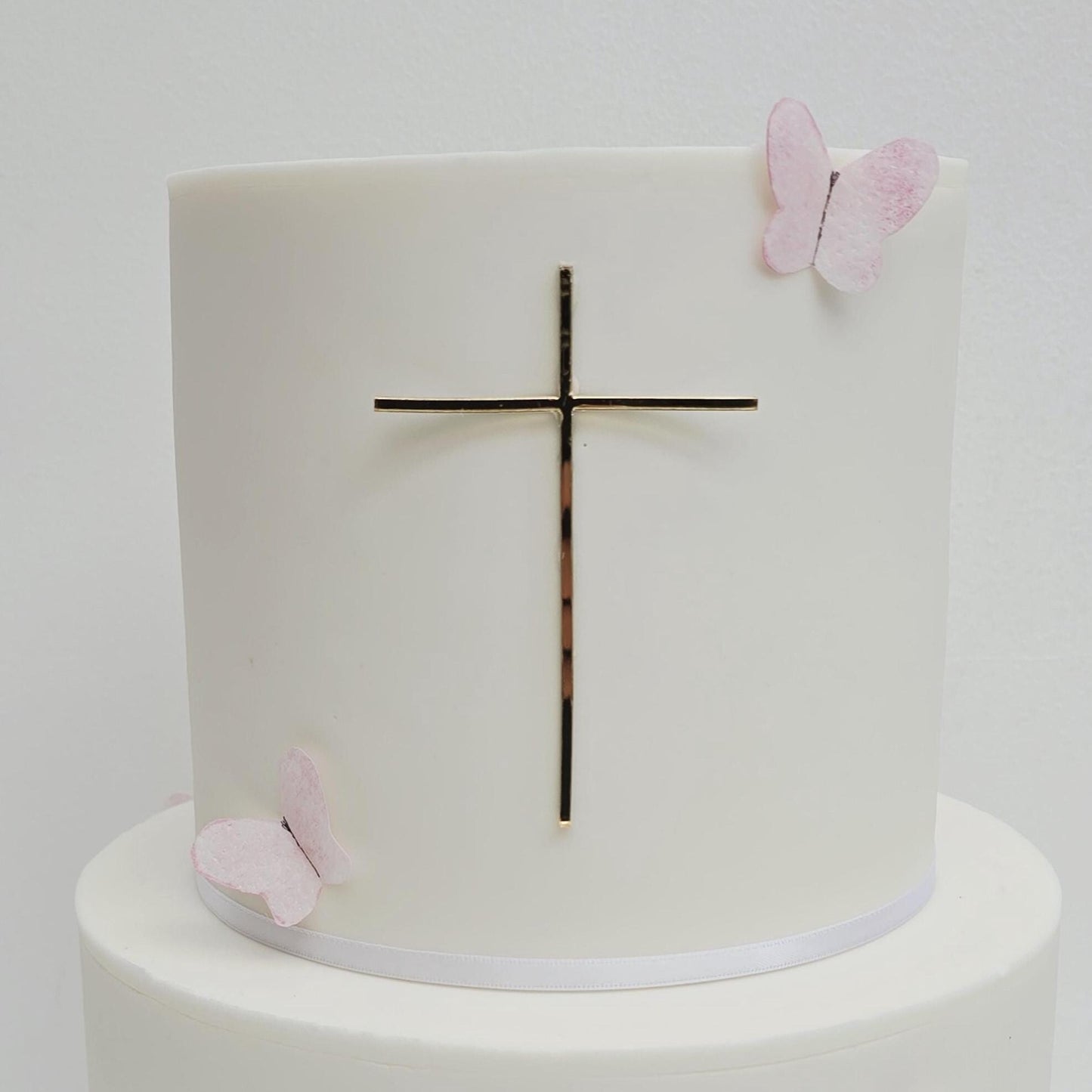 Cross acrylic, cake charm