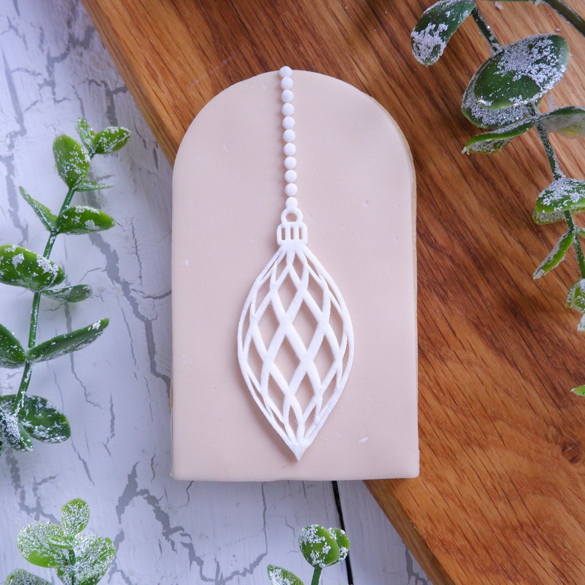 Christmas -Hanging Bauble Deboss and Matching Cutter image 1