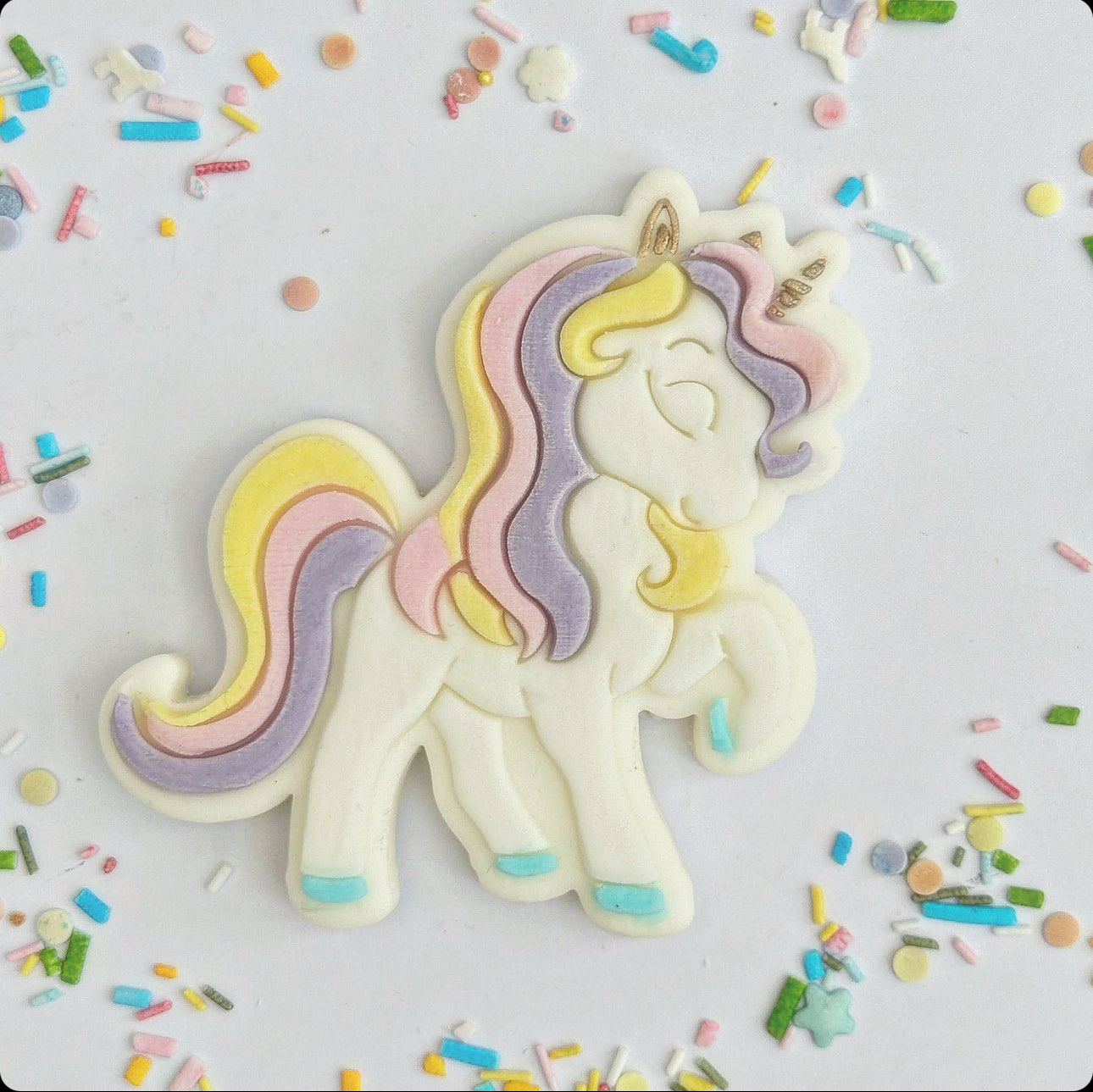 Unicorn  - Stamp and Matching Cutter image 0