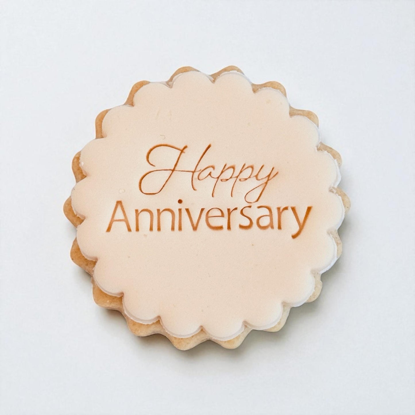 Happy Anniversary Custom Fondant Cookie Stamp and Cutter Set
