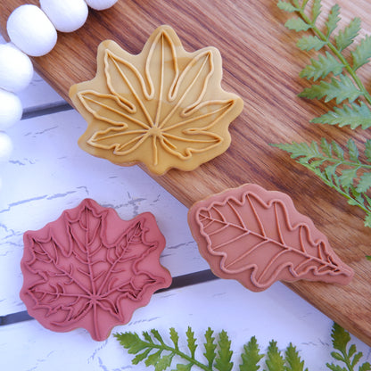 Woodland - Leaf 3 DeBoss & Matching Cutter image 1