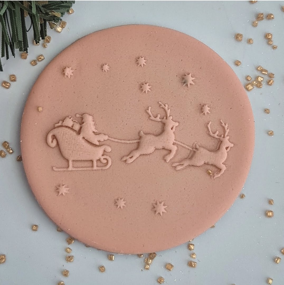 Santa and the reindeers image 0