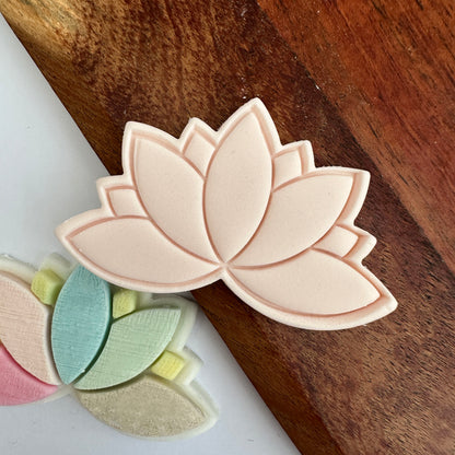 Lotus - Impression stamp with matching cutters image 0