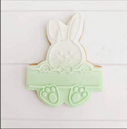 Bunny with Board - Boy -  Deboss and Cutter image 0