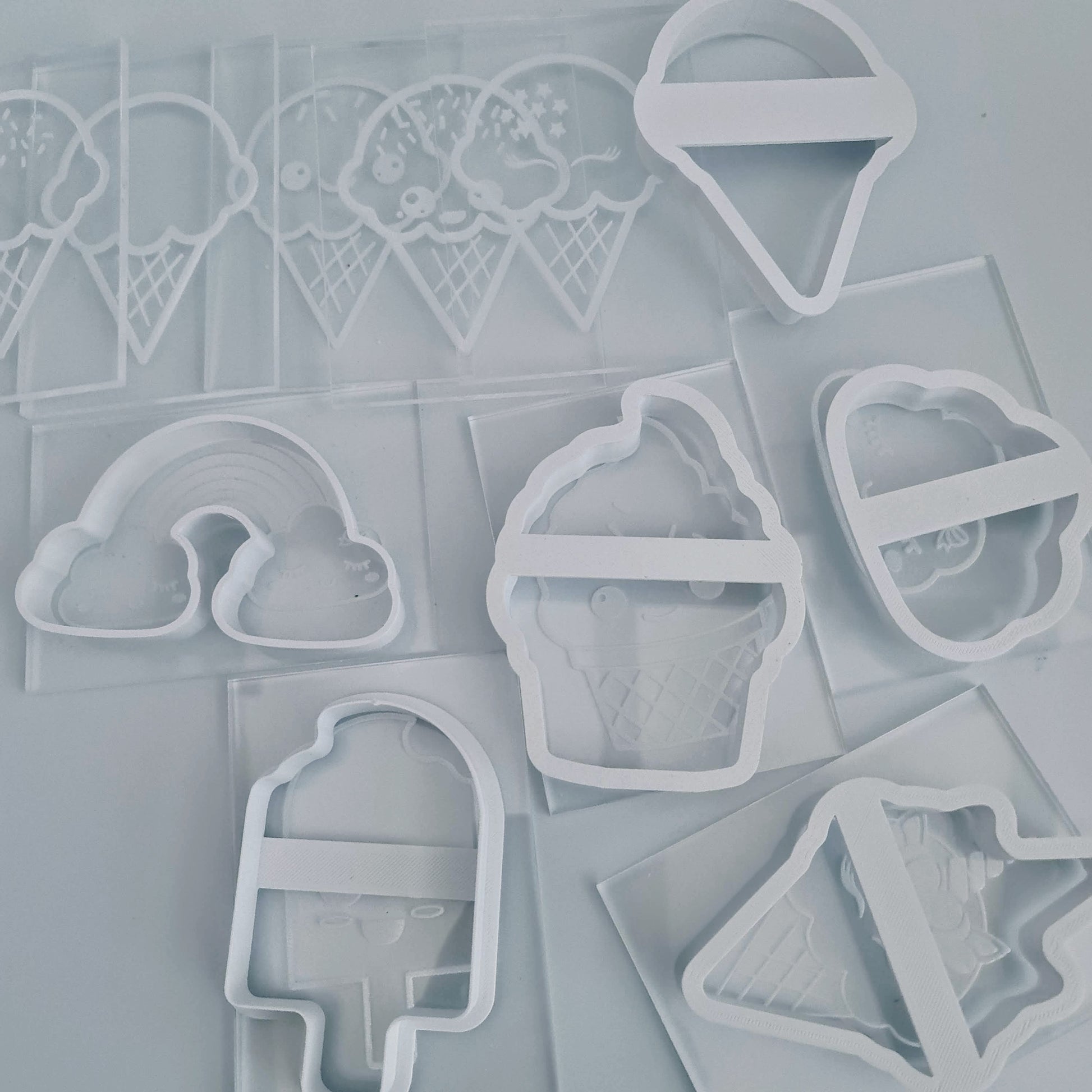 Ice Cream Cone - Boy - Deboss & Cutter Combo image 1