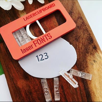 Laser Fonts - Full House - Lower, Uppercase, Grammar & Numbers image 3