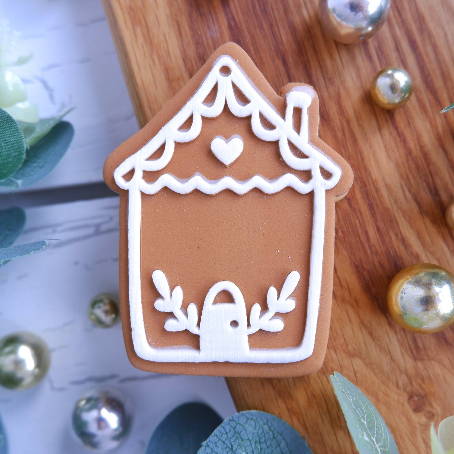 Christmas - Gingerbread House DeBoss and matching Cutter image 0
